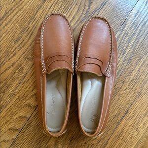 Elephantito Brown Leather Slip-On Loafers